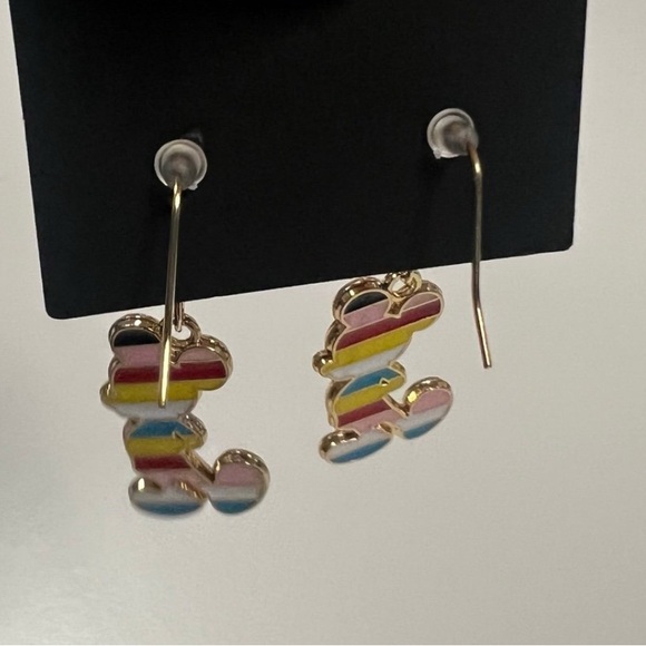 Mickey Mouse Earrings in Red and Yellow - Picture 3 of 3